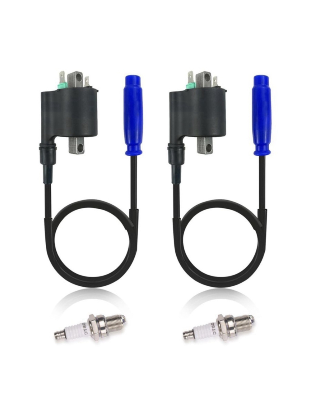 2Pcs Ignition Coil Spark Plug for Kawasaki Brute Force 750 KVF750 Teryx 750 KRF7